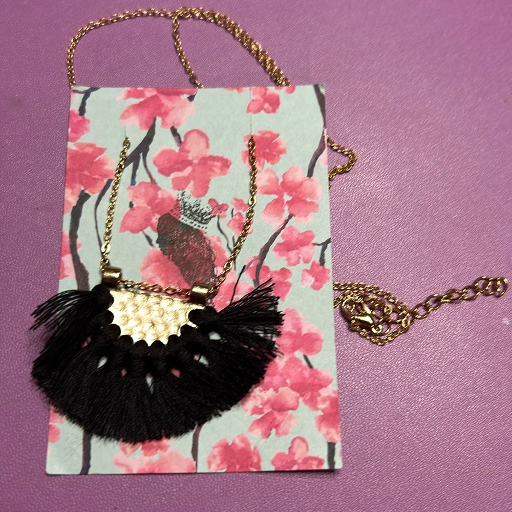 Black and gold necklace